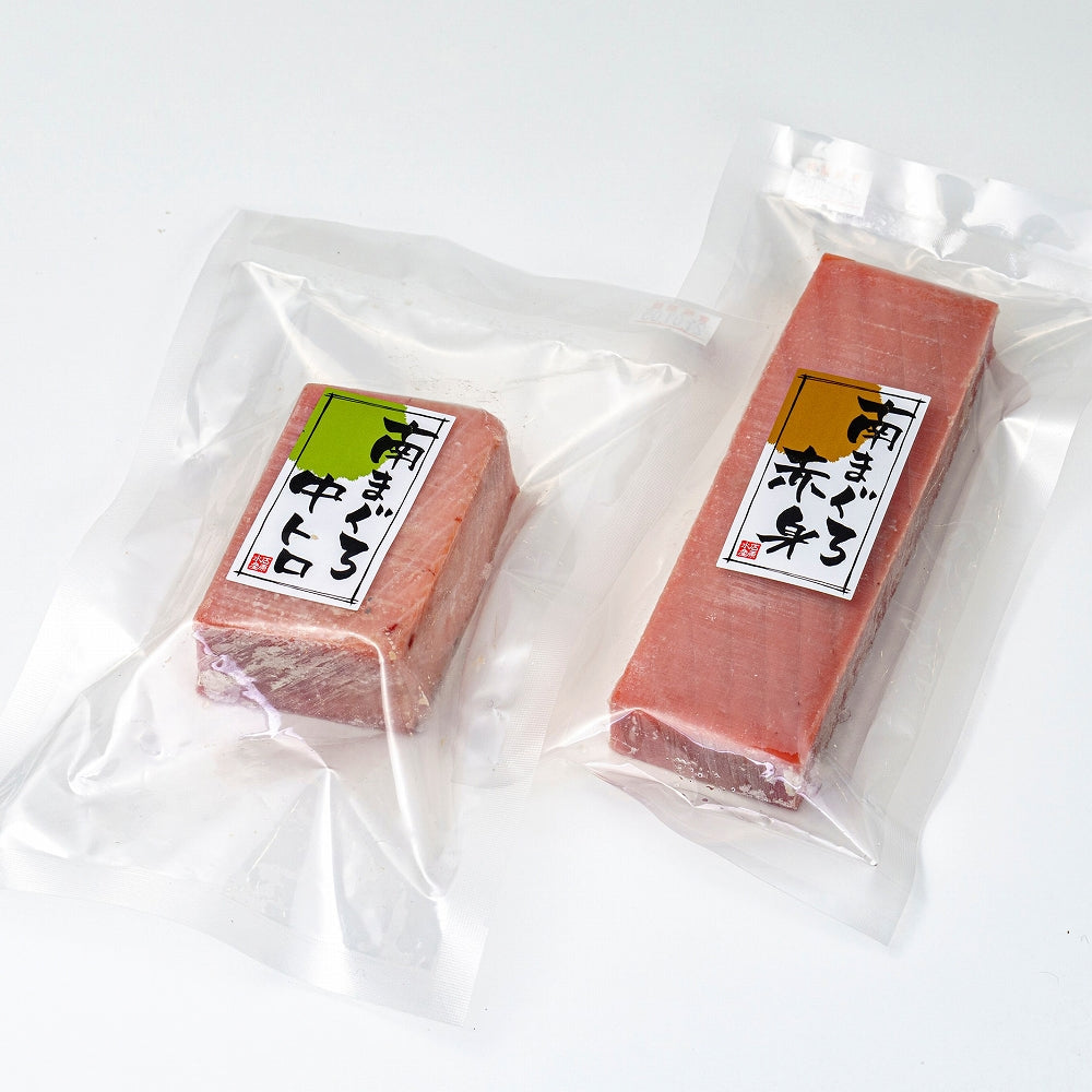 天然南まぐろ 赤身・中とろ刺身(定型柵) eギフト