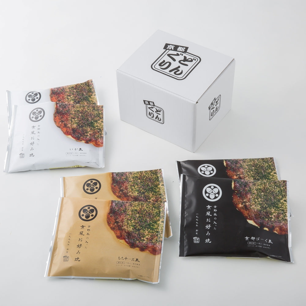 昭和52年創業 「京都どんぐり」 京野菜の入った京風お好み焼 eギフト
