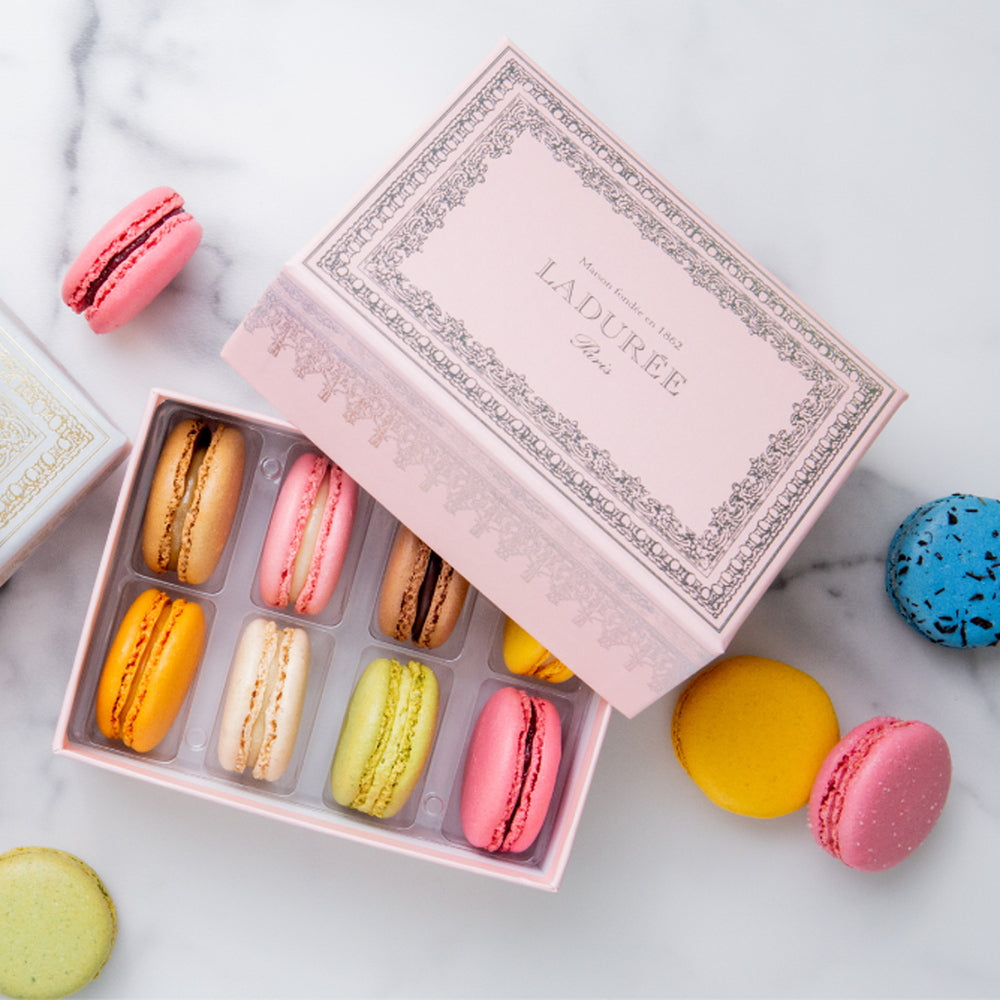 LADUREE（ラデュレ）ナポレオンⅢローズ マカロン 8個入 ギフトカード