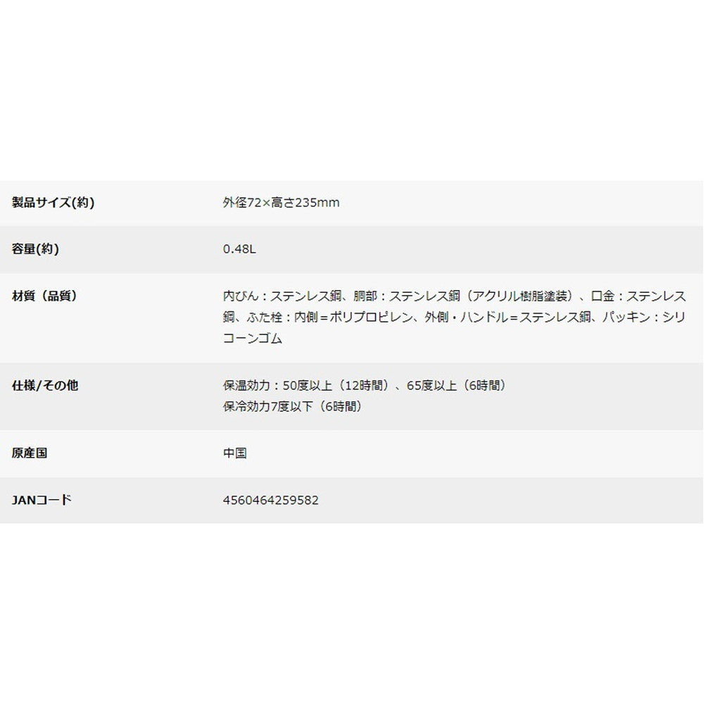 キャプテンスタッグ モンテ ハンガーボトル480(カーキ) eギフト