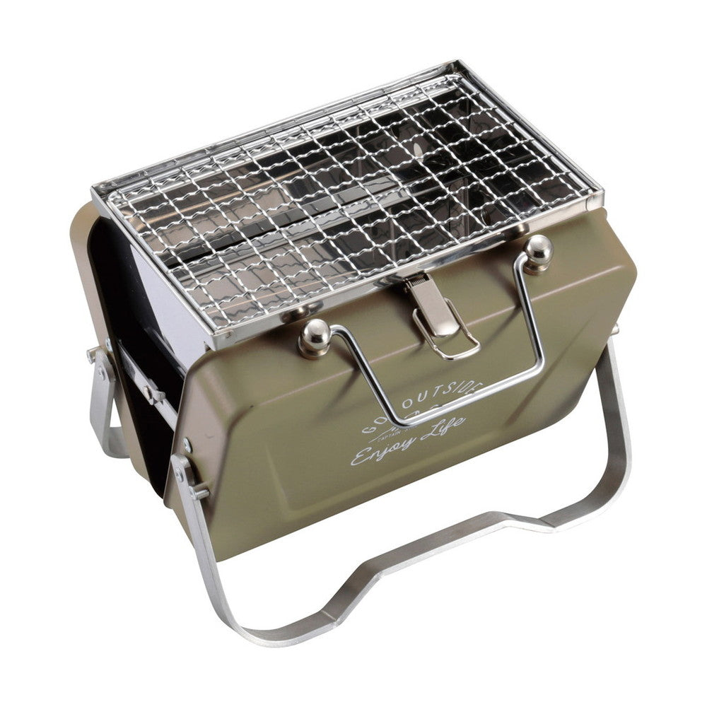 キャプテンスタッグ モンテ V型卓上グリル B6型 （カーキ） ギフト