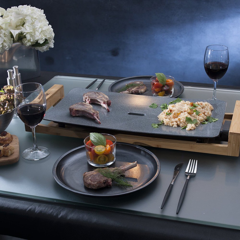 プリンセス PRINCESS Table Grill Stone ホットプレート（ブラック） e