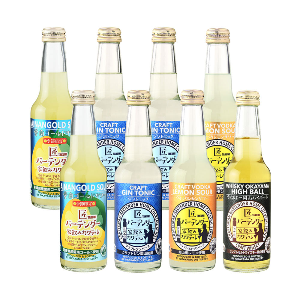 匠バーテンダー クラフトカクテル4種飲み比べ 8本セット eギフト