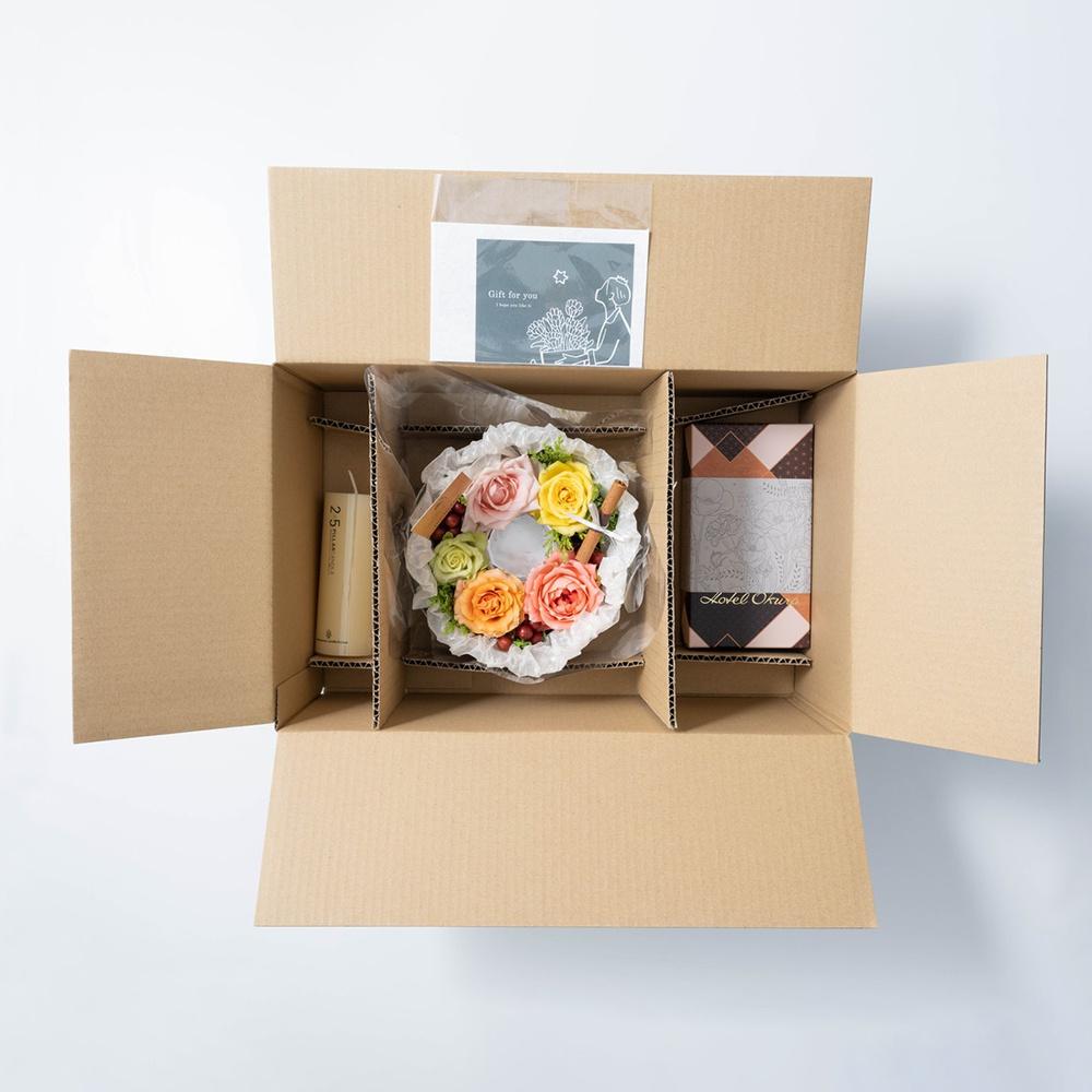 ホシファーム 『薔薇のケーキでお祝いギフト』カラフル&オークラ ショコラケーキ　eギフト