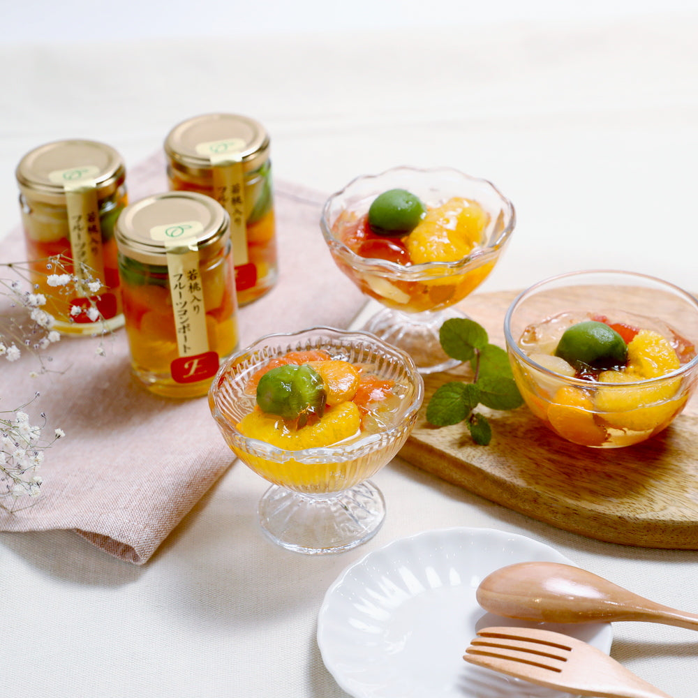 和歌山県 「ふみこ農園」　若桃入りフルーツコンポート　6本　eギフト