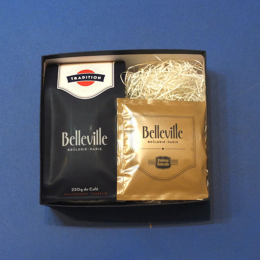 Belleville(ベルヴィル)5種ディップスタ
イルコーヒーバッグ&コーヒー⾖セット　eギフト