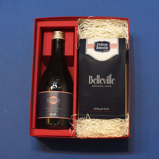 Belleville(ベルヴィル)希釈コーヒーボ
トル&コーヒー⾖セット　eギフト