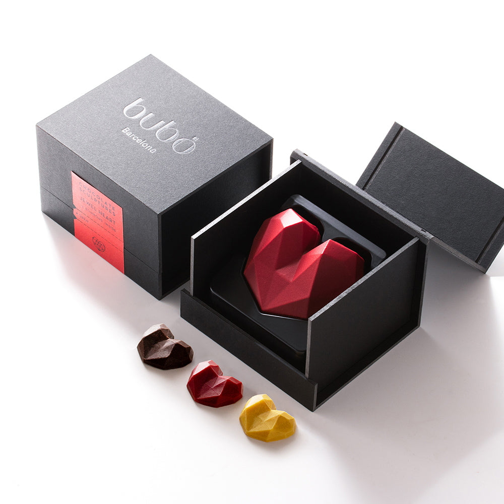 ブボ・バルセロナ　チョコスカルプチャー　ジュエル　ハート　eギフト