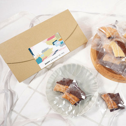 白金スイーツHAPPY BIRTHDAY Package/白金手作りリーフパイ（ショコラ） 8個　eギフト