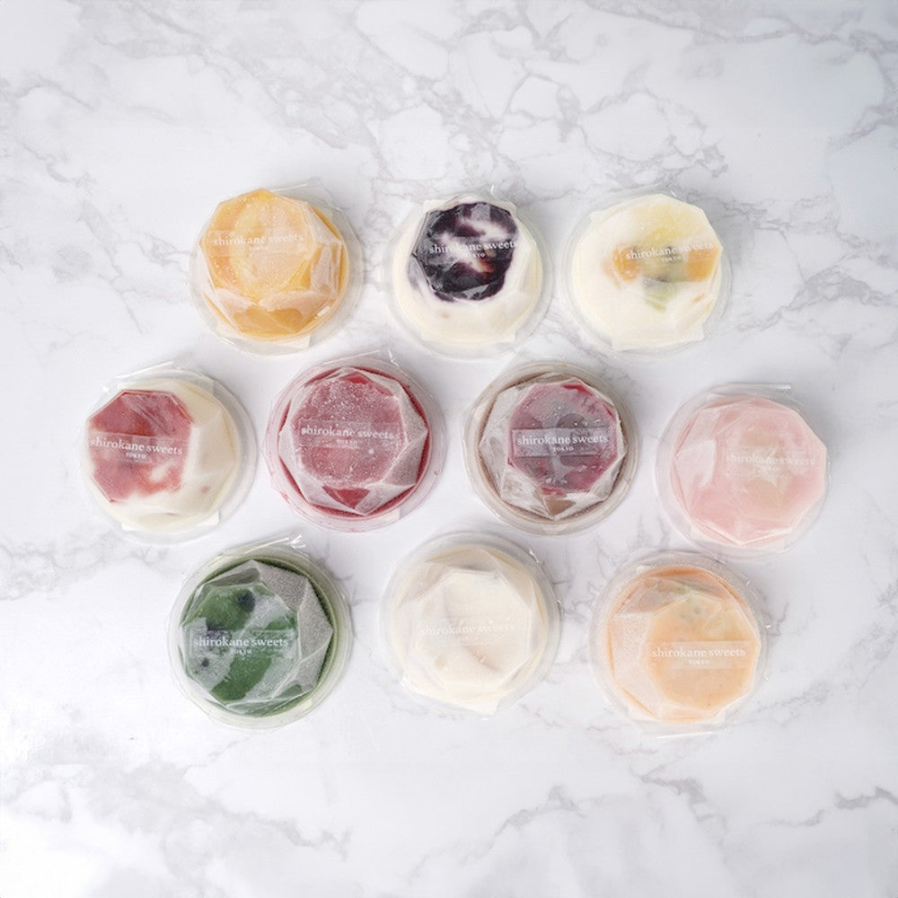 shirokane sweets TOKYOプレミアム手作りアイスクリーム　ブルーベリーチーズ　３個入り　eギフト