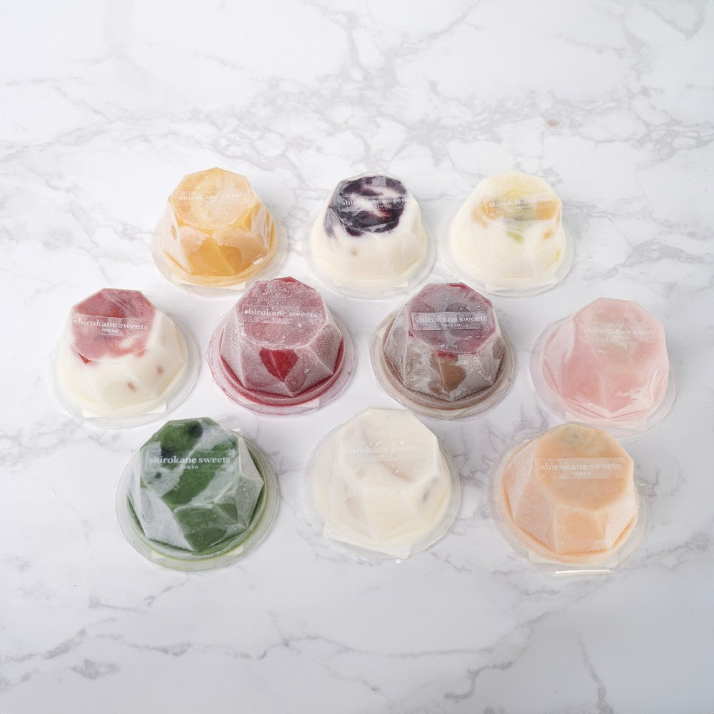 shirokane sweets TOKYOプレミアム手作りアイスクリーム　ピーチレモン　３個入り　eギフト