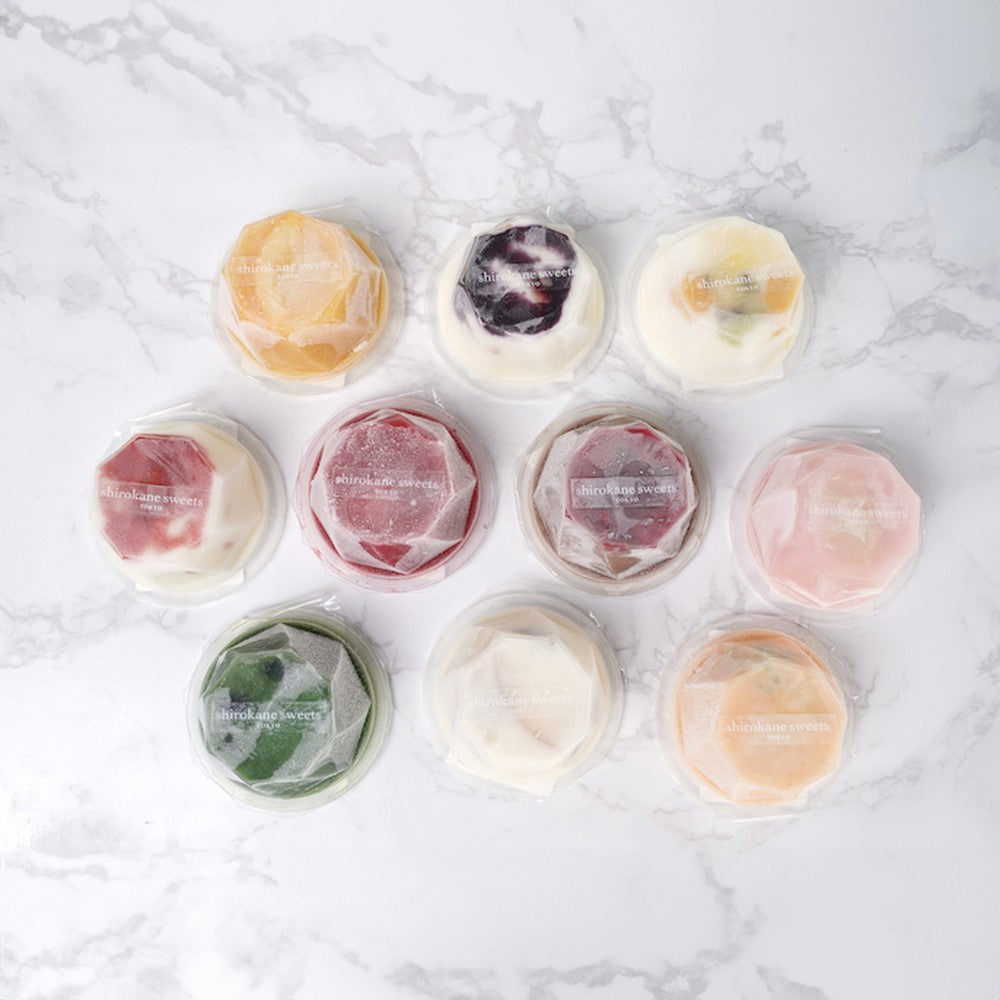shirokane sweets TOKYOプレミアム手作りアイスクリーム　ピーチレモン　３個入り　eギフト