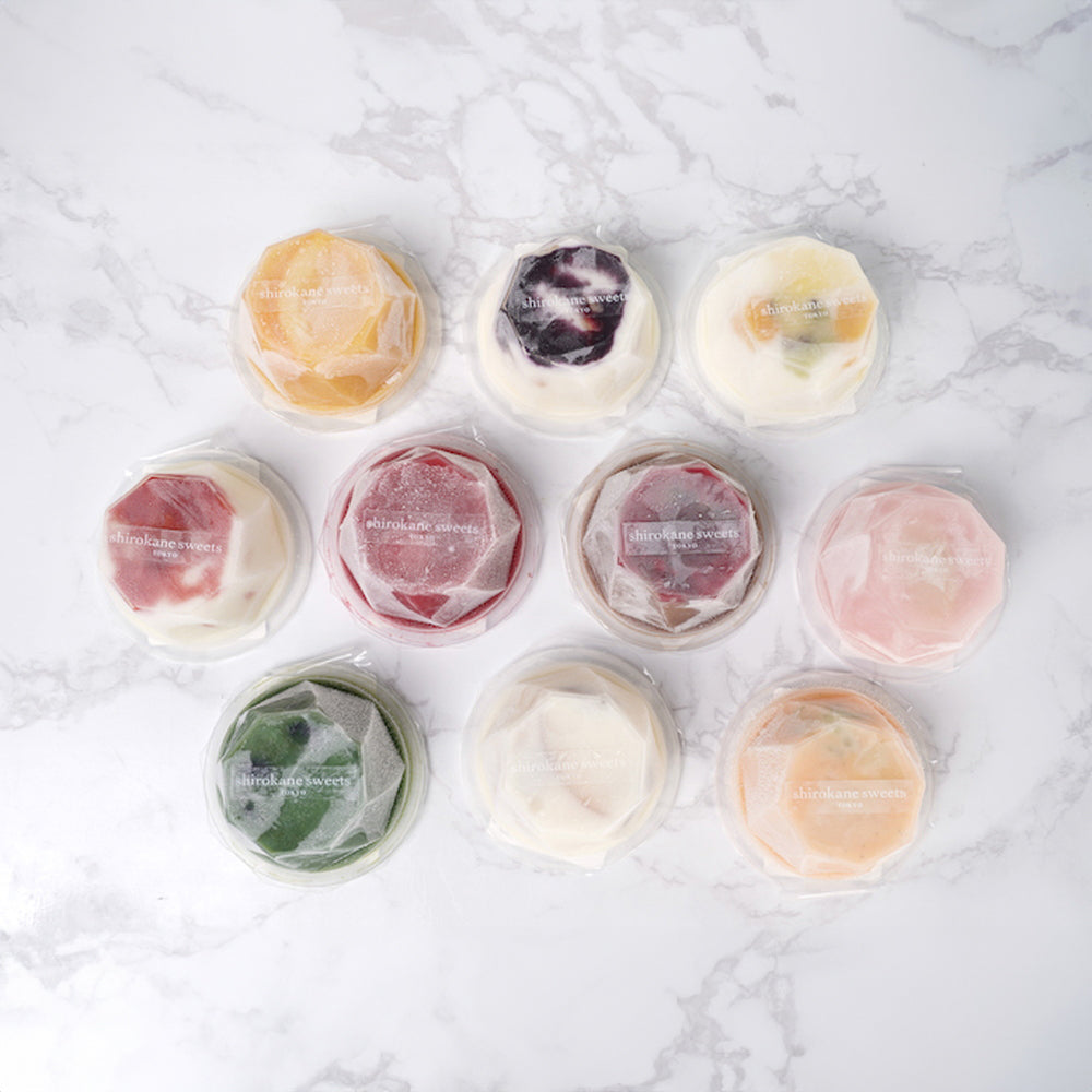 shirokane sweets TOKYOプレミアム手作りアイスクリーム　フルーツバニラ　３個入り　eギフト