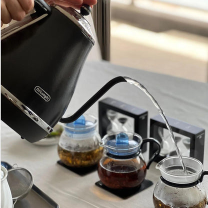 デロンギ アイコナ 電気カフェケトル プレステージグレー ギフトカード