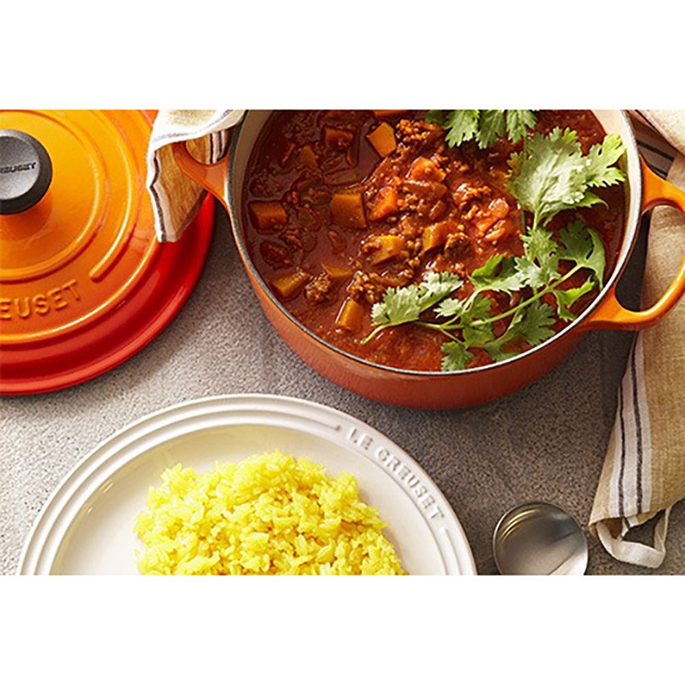 LE CREUSET オレンジ ホーロー鍋18cm 取扱説明書付き Amazon.co.jp: ル・クルーゼ(Le Creuset) 鋳物 ホーロー 鍋