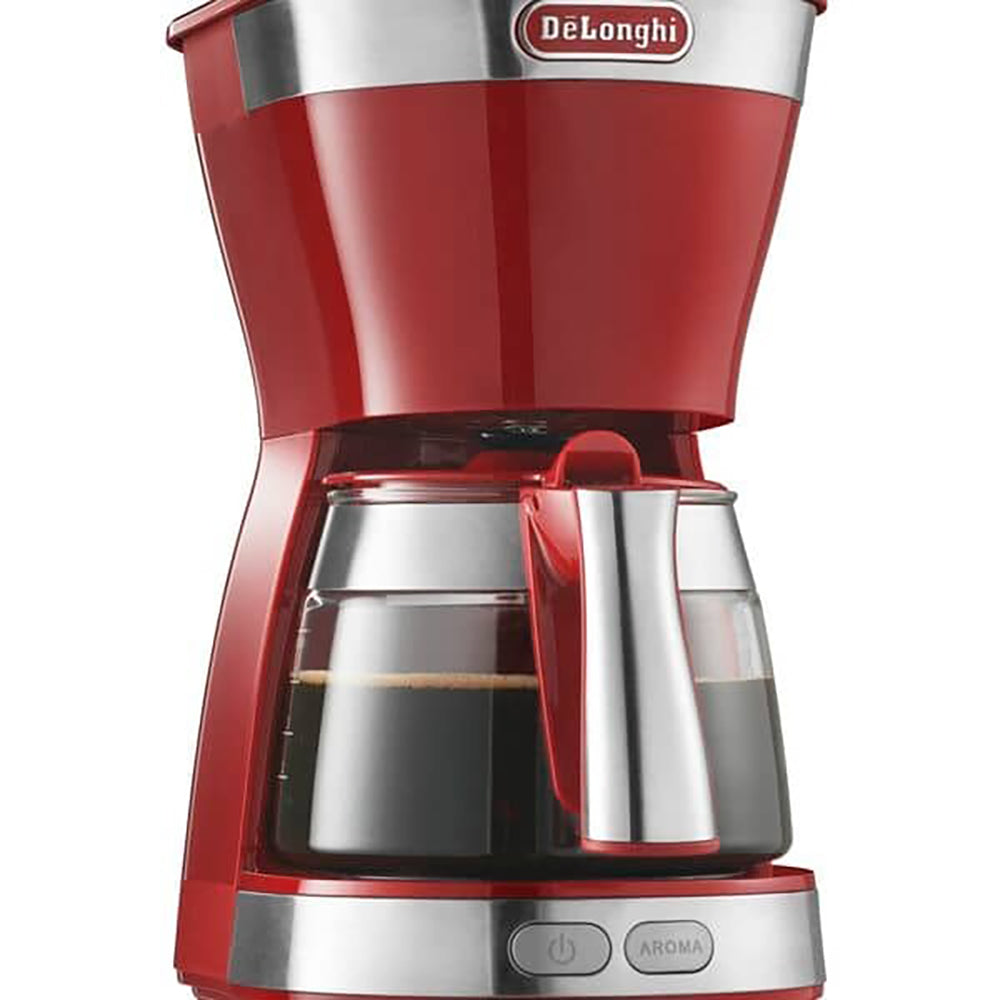 デロンギ アクティブ ドリップコーヒーメーカー パッションレッド