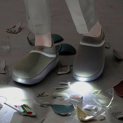 防災ブランド「SONAENO」 防災ライトルームシューズ　グリーン（L）　eギフト