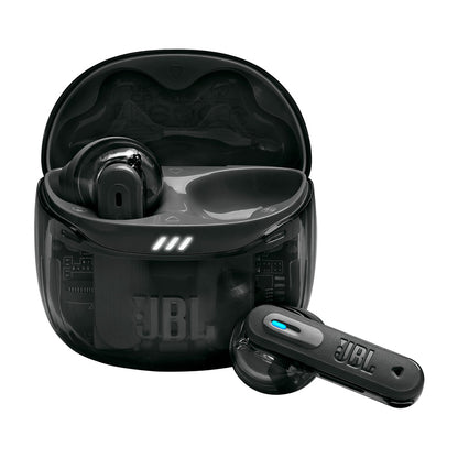 JBL　2ウェイハイブリッドノイズキャンセリング完全ワイヤレスイヤホン　Tune Flex 2 Ghost Edition　ブラック　eギフト