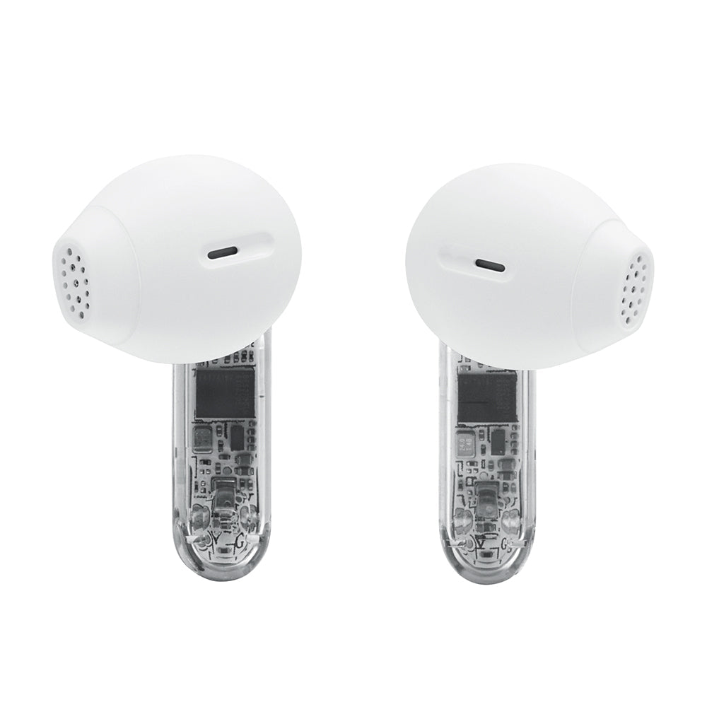 JBL　2ウェイハイブリッドノイズキャンセリング完全ワイヤレスイヤホン　Tune Flex 2 Ghost Edition　ホワイト　eギフト