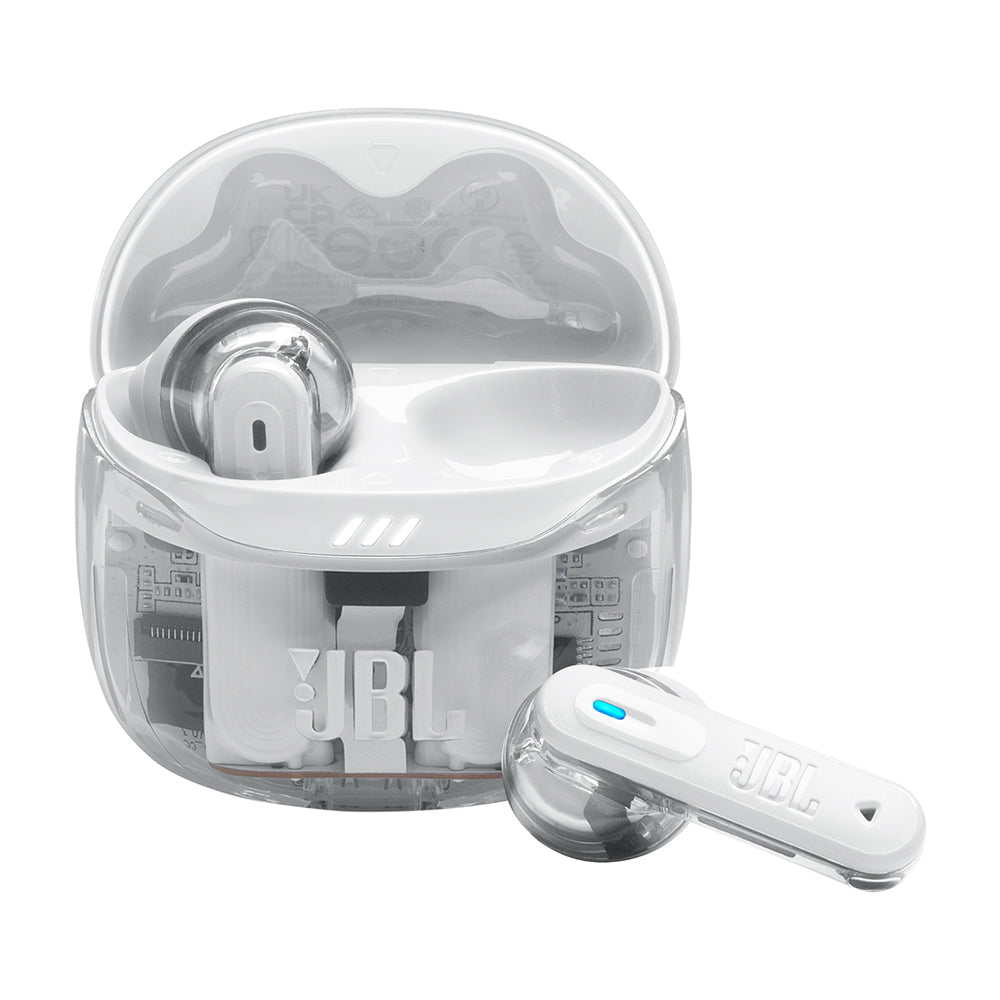 JBL　2ウェイハイブリッドノイズキャンセリング完全ワイヤレスイヤホン　Tune Flex 2 Ghost Edition　ホワイト　eギフト