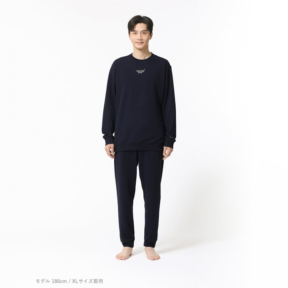 eギフト】リカバリーウェア BAKUNE スウェット 上下 ネイビー (Men'S_L
