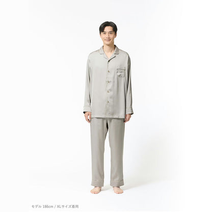 リカバリーウェア BAKUNE パジャマサテン上下(Unisex) グレージュS　eギフト
