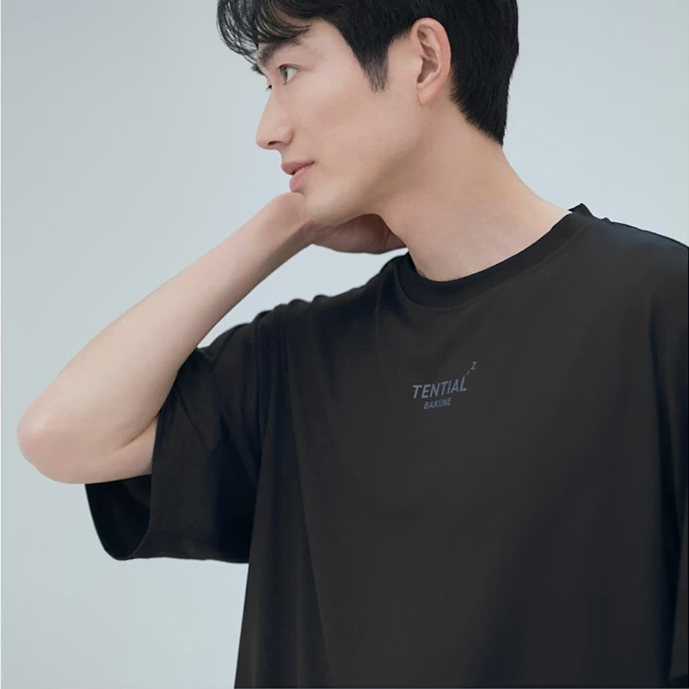 リカバリーウェア BAKUNE Dry Men's 半袖上下セット ブラック M 【一般医療機器】　eギフト