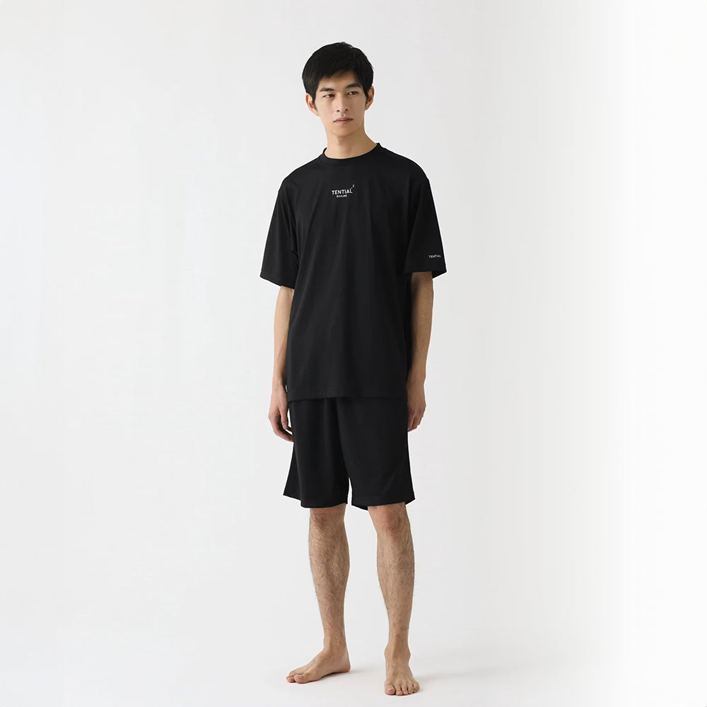 リカバリーウェア BAKUNE Dry Men's 半袖上下セット ブラック M 【一般医療機器】　eギフト