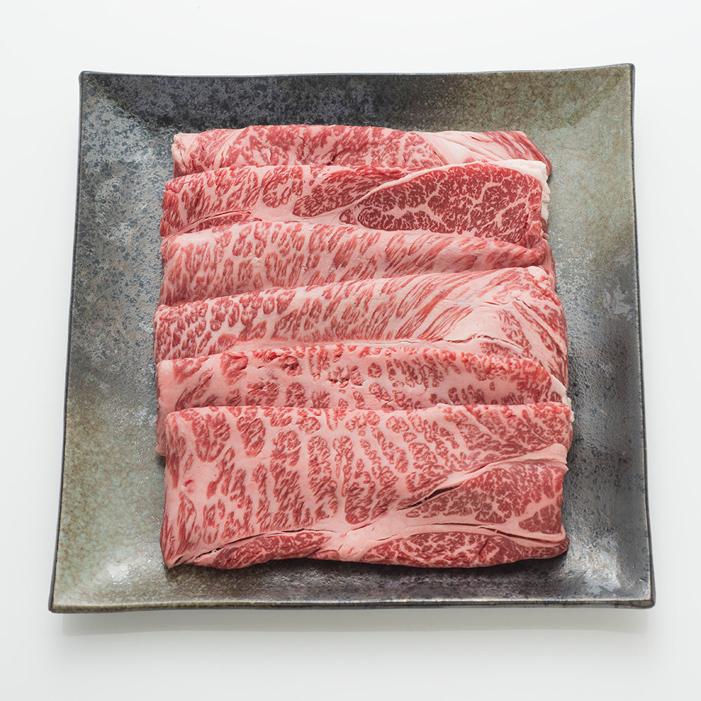 鹿児島黒牛 肩ロースすき焼き用・牛カルビ(サンカク)焼肉用(計1200g)　eギフト