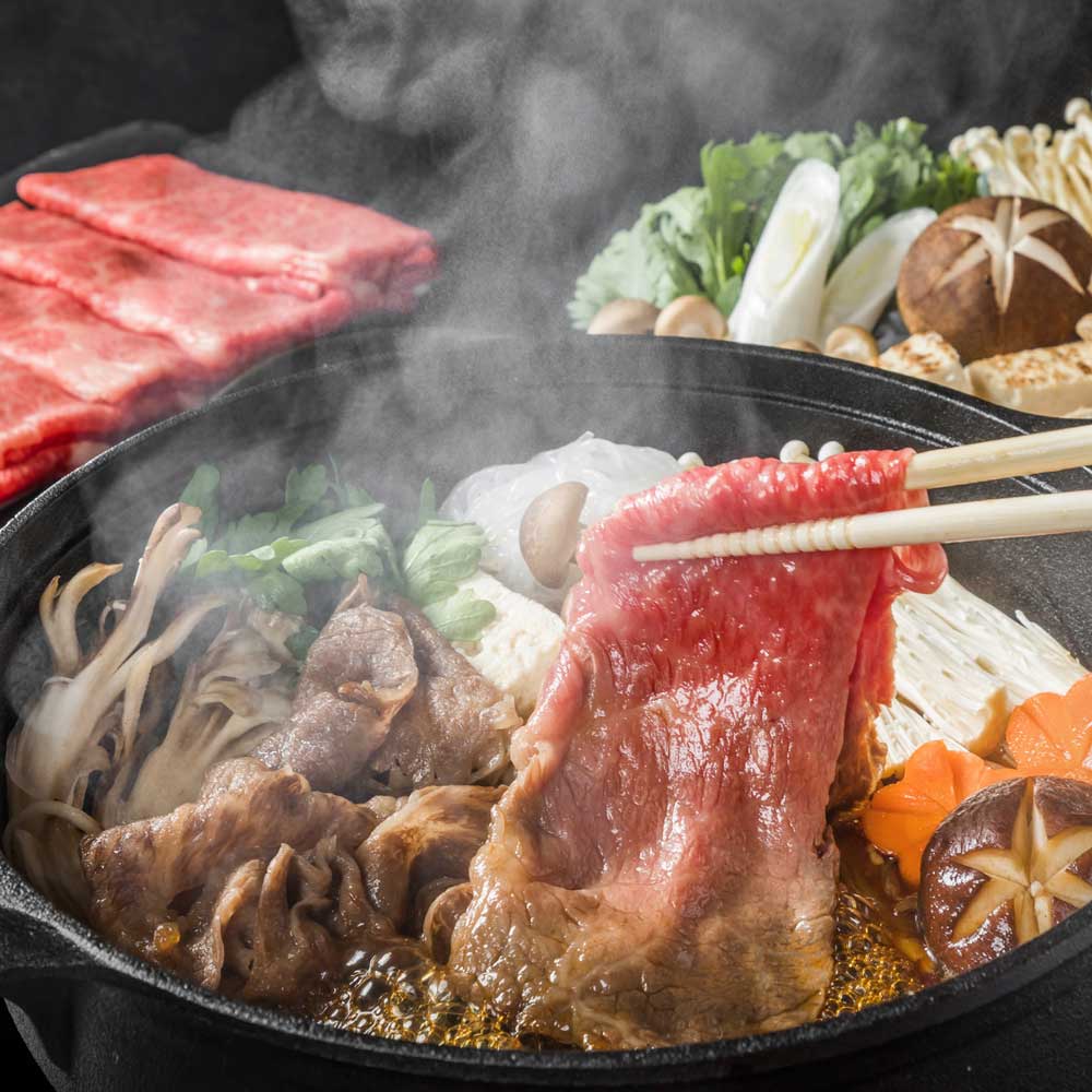 宮崎牛・鹿児島黒牛 肩ロースすき焼き用 食べ比べセット(計400g)　eギフト