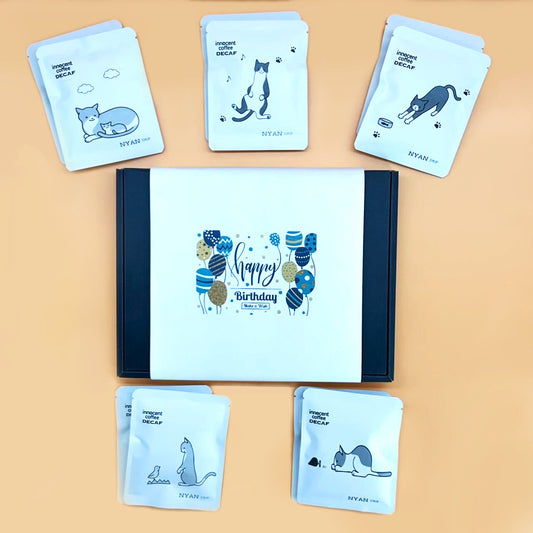 【お誕生日版】デカフェコーヒー専門 イノセントコーヒー　NYAN coffeeドリップバッグセット 10pc　eギフト