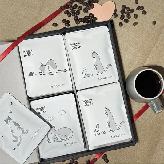 デカフェ専門イノセントコーヒー　NYAN coffeeドリップバッグセット（猫10Pセット）