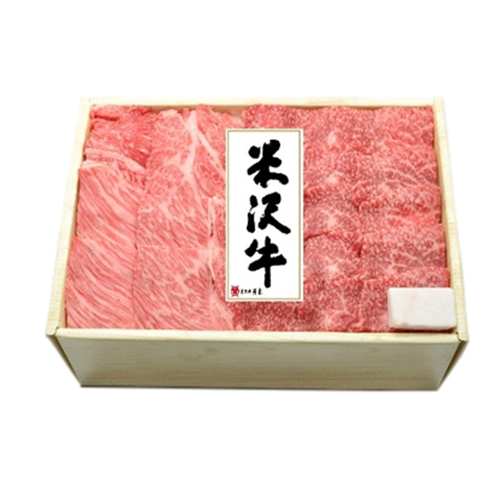 山形　創業大正12年「米沢牛 黄木」　焼肉用　肩ロース230g・肩200g