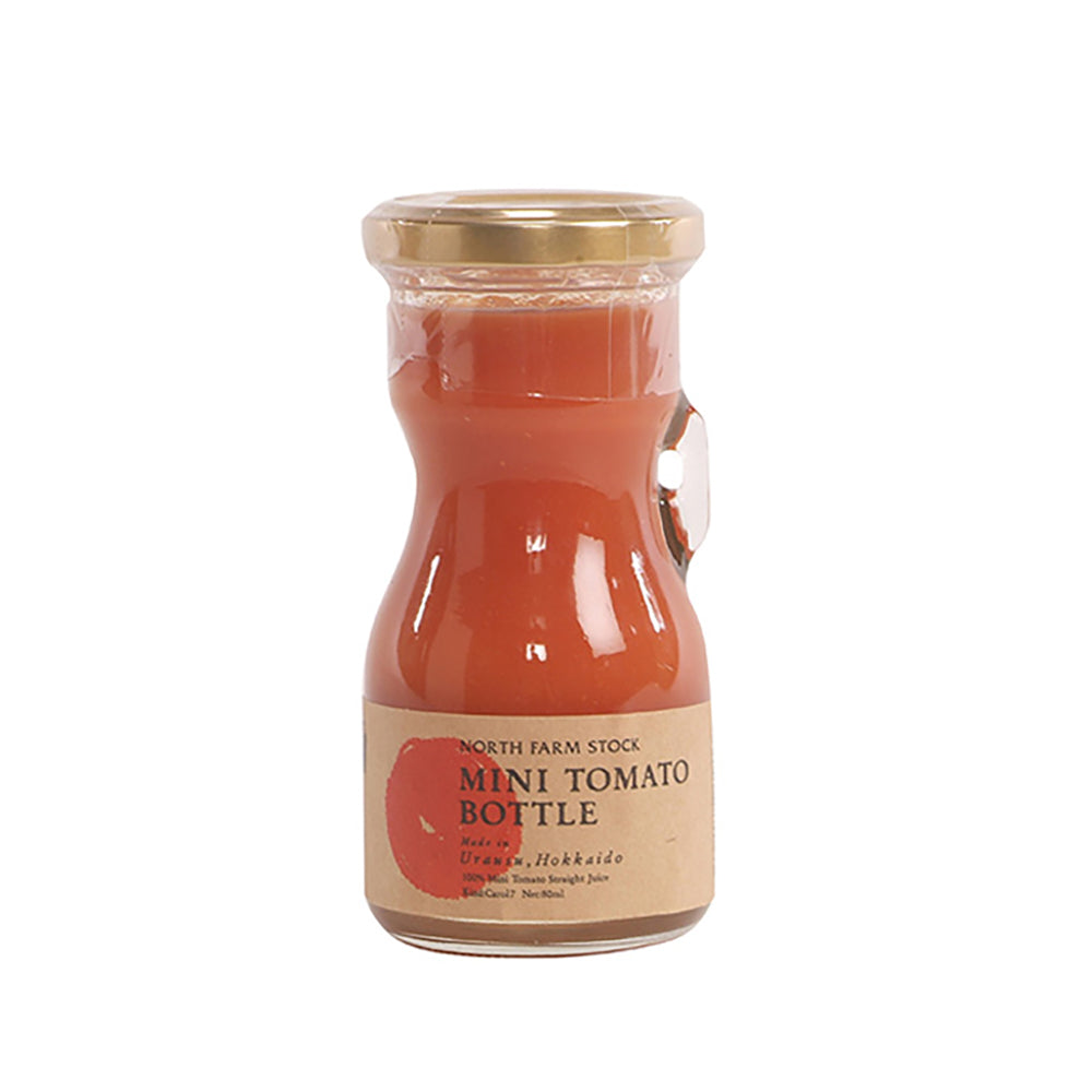 「NORTH FARM STOCK」北海道ミニトマト・リンゴジュース80ml [各2本セット]　eギフト