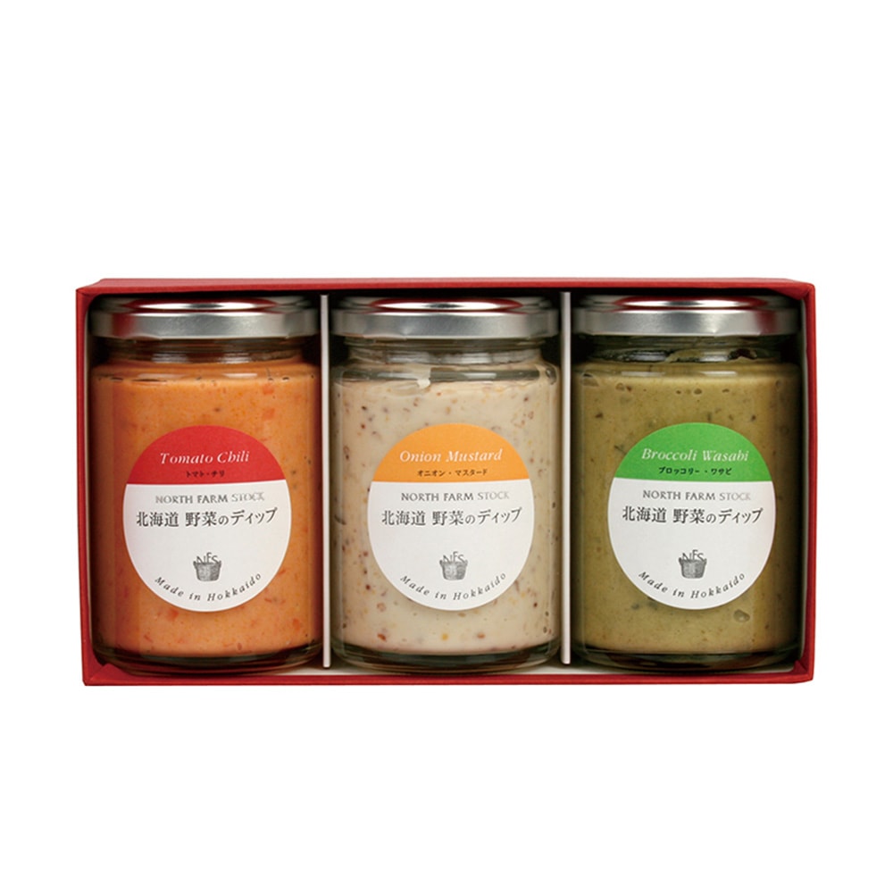 「NORTH FARM STOCK」北海道野菜のディップ 3種詰め合わせ　eギフト