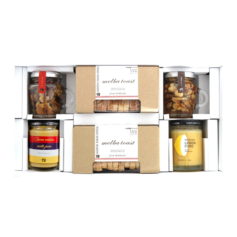 NORTH FARM STOCK」ハニーナッツ・ジャム・メルバトースト詰め合わせ[5