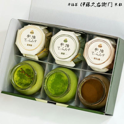 宇治てぃらみす（抹茶・ほうじ茶・玄米茶）6個セット ギフトカード