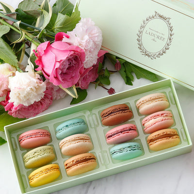 LADUREE（ラデュレ）コフレ・ アンタンポレル マカロン12個入り　eギフト
