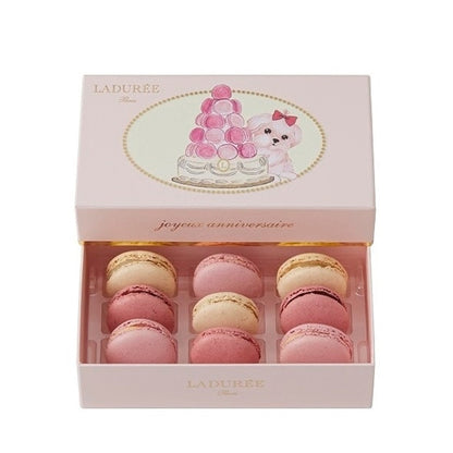 LADUREE（ラデュレ）HappyBirthday from Sand マカロン9個入り ギフトカード