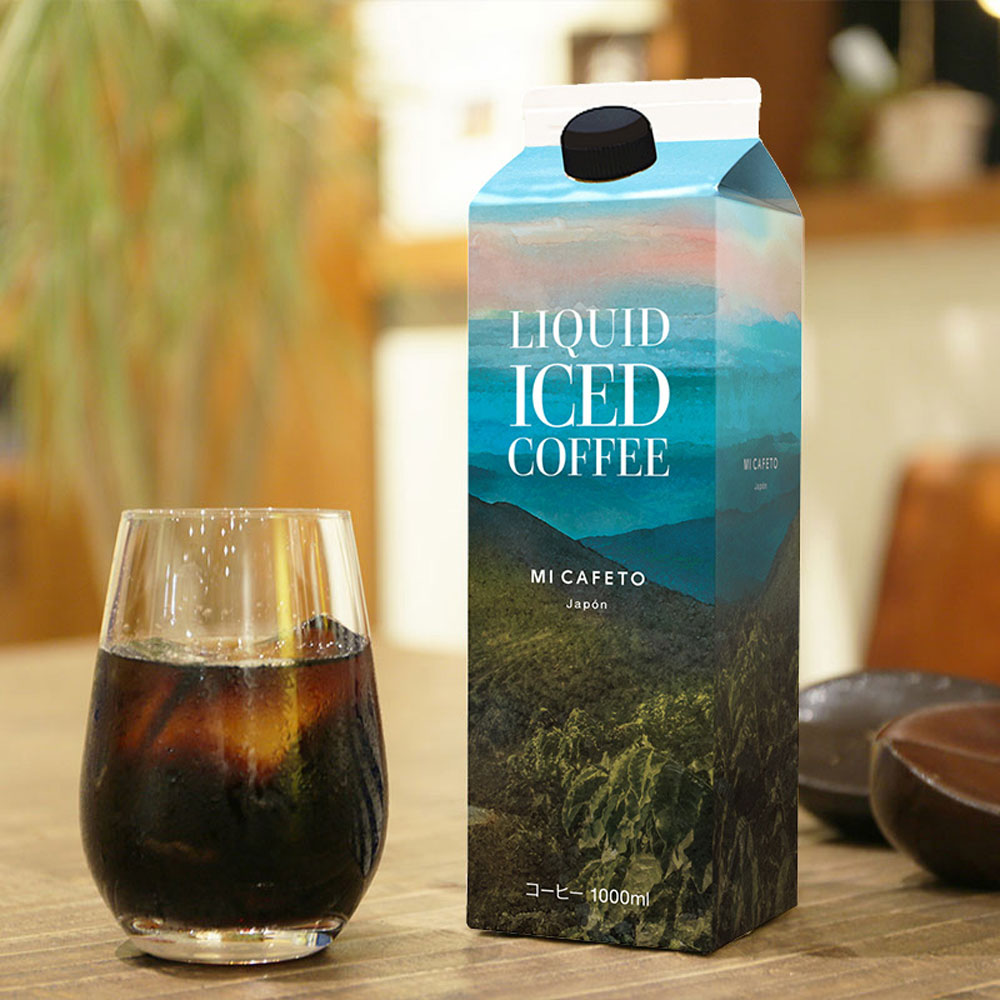 MI CAFETO リキッドアイスコーヒー無糖 1000ml 3本セット