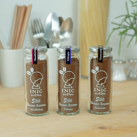 INIC coffee　ドリップドコーヒーパウダー　ビーンズアロマ　スペシャルボックス 001(55gx３本)　eギフト