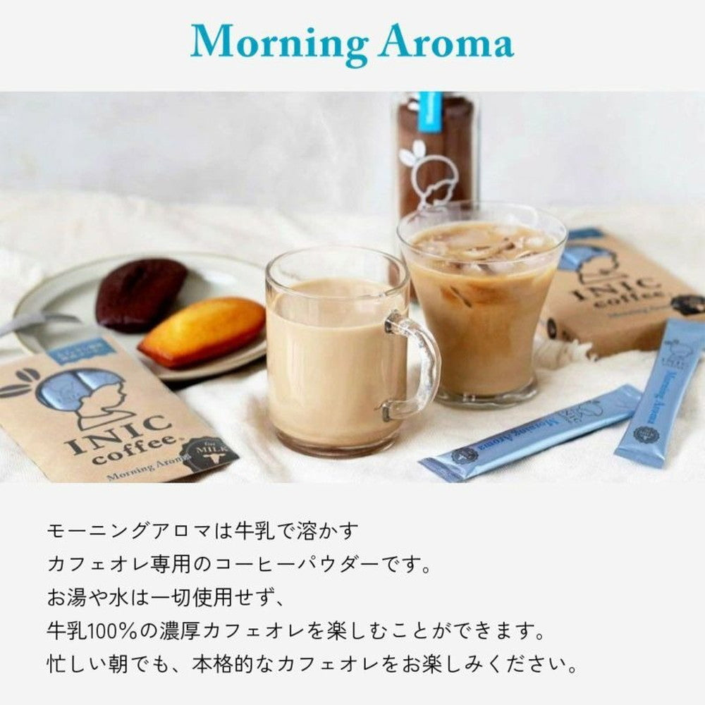 INIC coffee　ドリップドコーヒーパウダー 人気2種飲み比べ（スムースアロマ・モーニングアロマ）　eギフト
