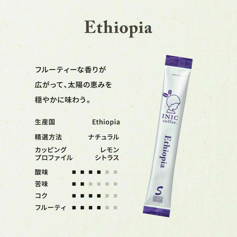 INIC coffee　ドリップドコーヒーパウダー　ビーンズアロマ　3本入り６種アソートギフト　eギフト