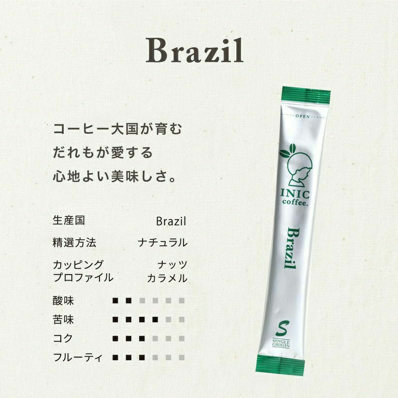 INIC coffee　ドリップドコーヒーパウダー　ビーンズアロマ　アソートギフト 002（コロンビア・ブラジル・キリマンジャロ）　eギフト