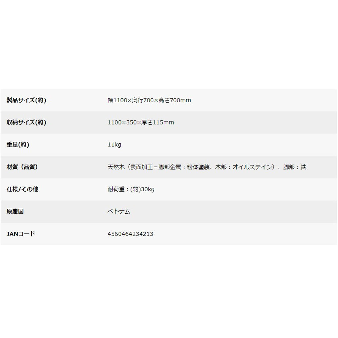 キャプテンスタッグCS リビングテーブル(110)　eギフト