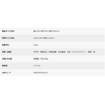 キャプテンスタッグCS リビングテーブル(110)　eギフト