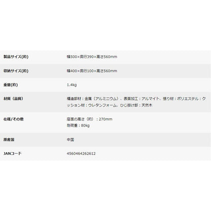 キャプテンスタッグCSブラック ロースタイルディレクターチェア(ミニ)　eギフト