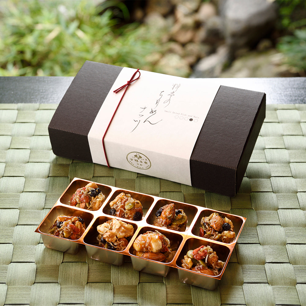 「下鴨茶寮」ちりめんナッツ(8個入り x 2箱セット)　eギフト