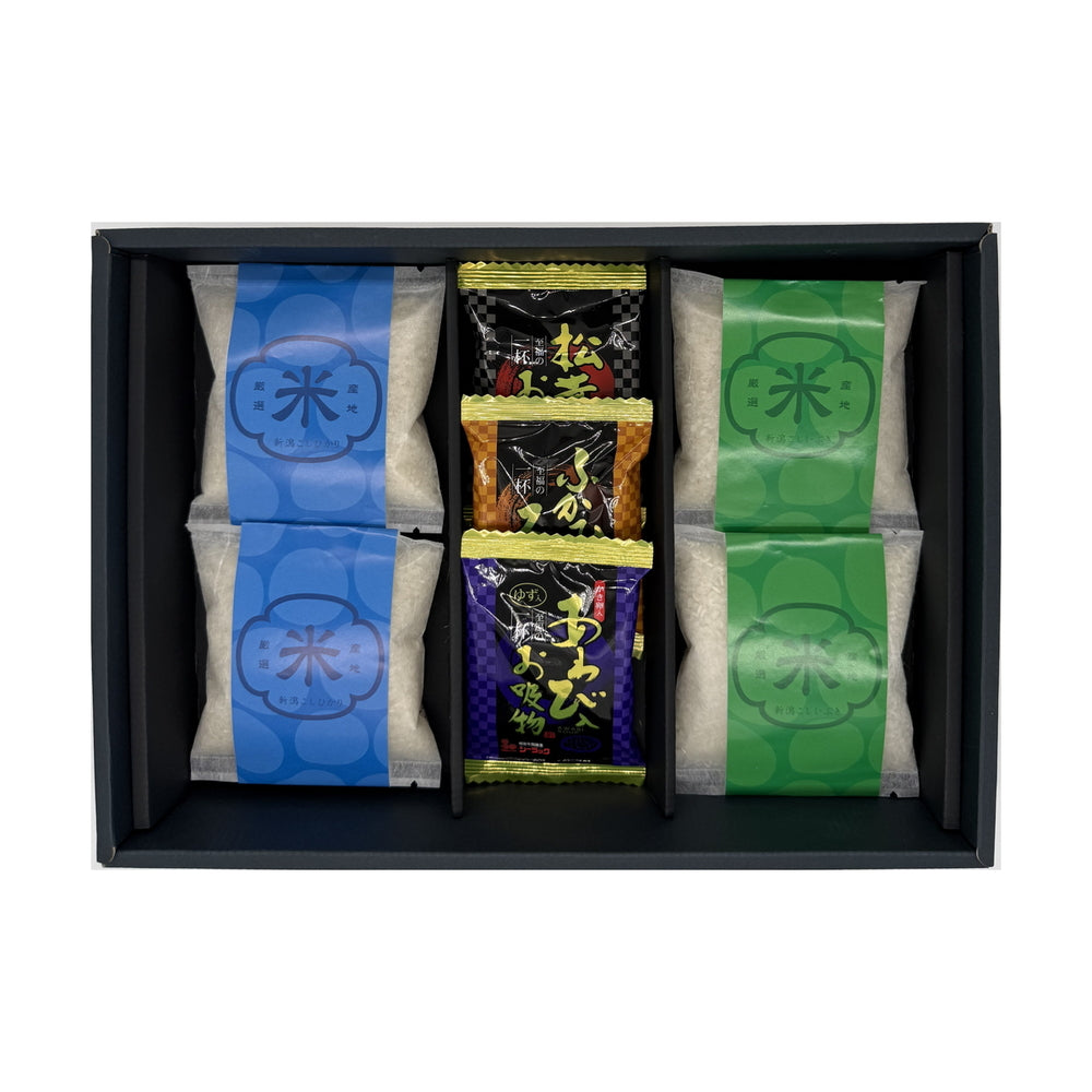 新潟米食べくらべ・お吸物ギフトセット（米4合・お吸い物）　eギフト