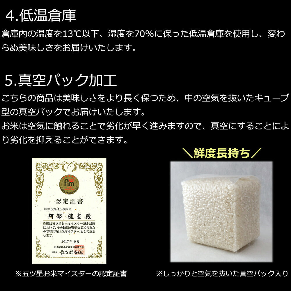 五つ星マイスター厳選・新潟こしひかり味わいギフト（6合）　eギフト